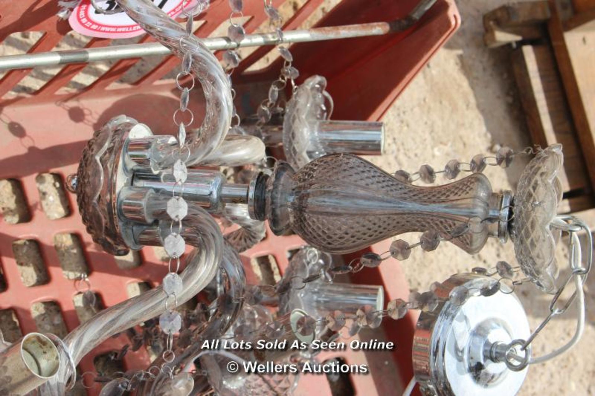 *PAIR OF CEILING CHANDELIERS - Image 3 of 4