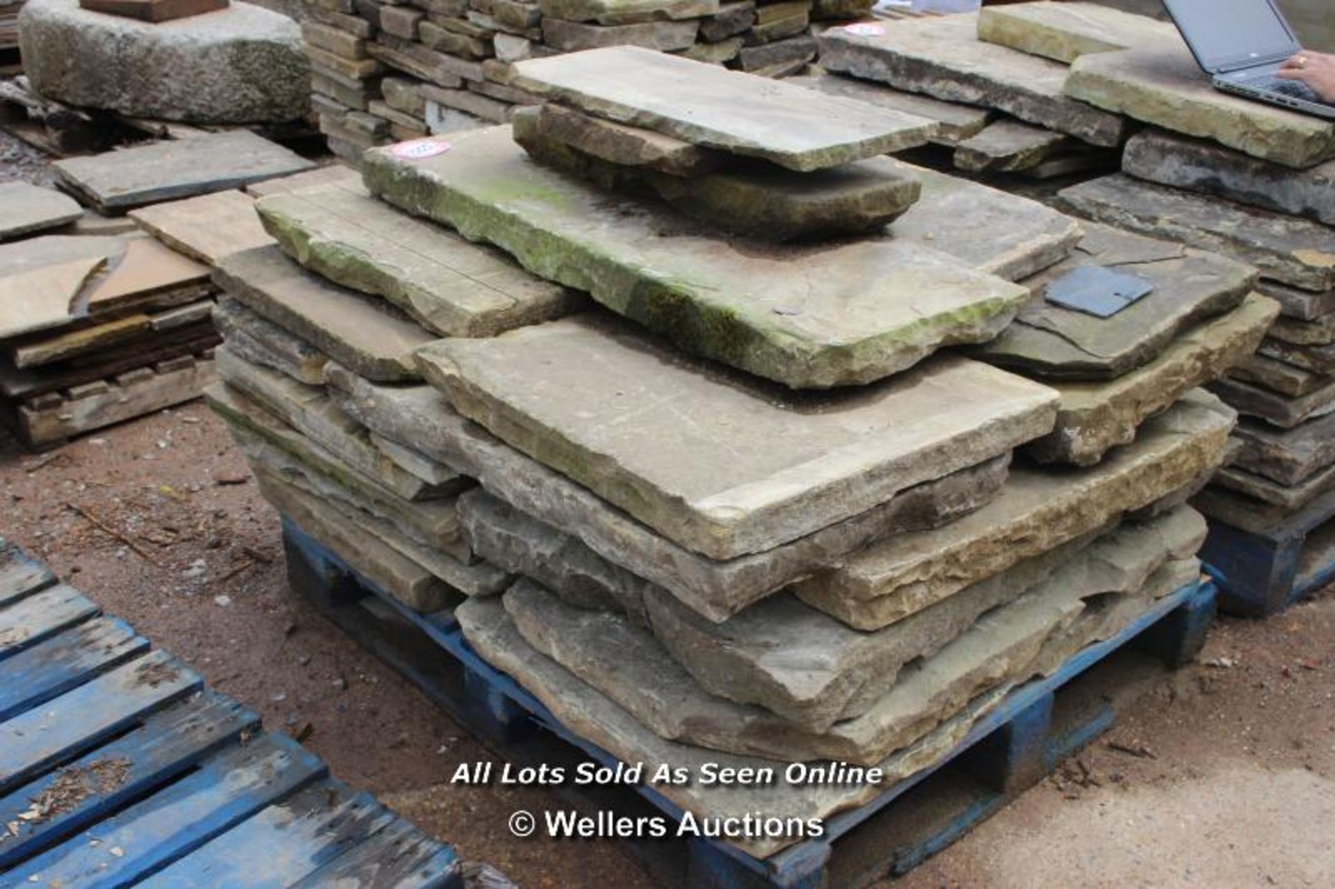 *PALLET OF YORKSTONE SLABS, APPROX 7 SQ MTRS