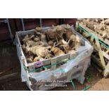 *PALLET OF APPROX 50 CARVED WOODEN SHEEP