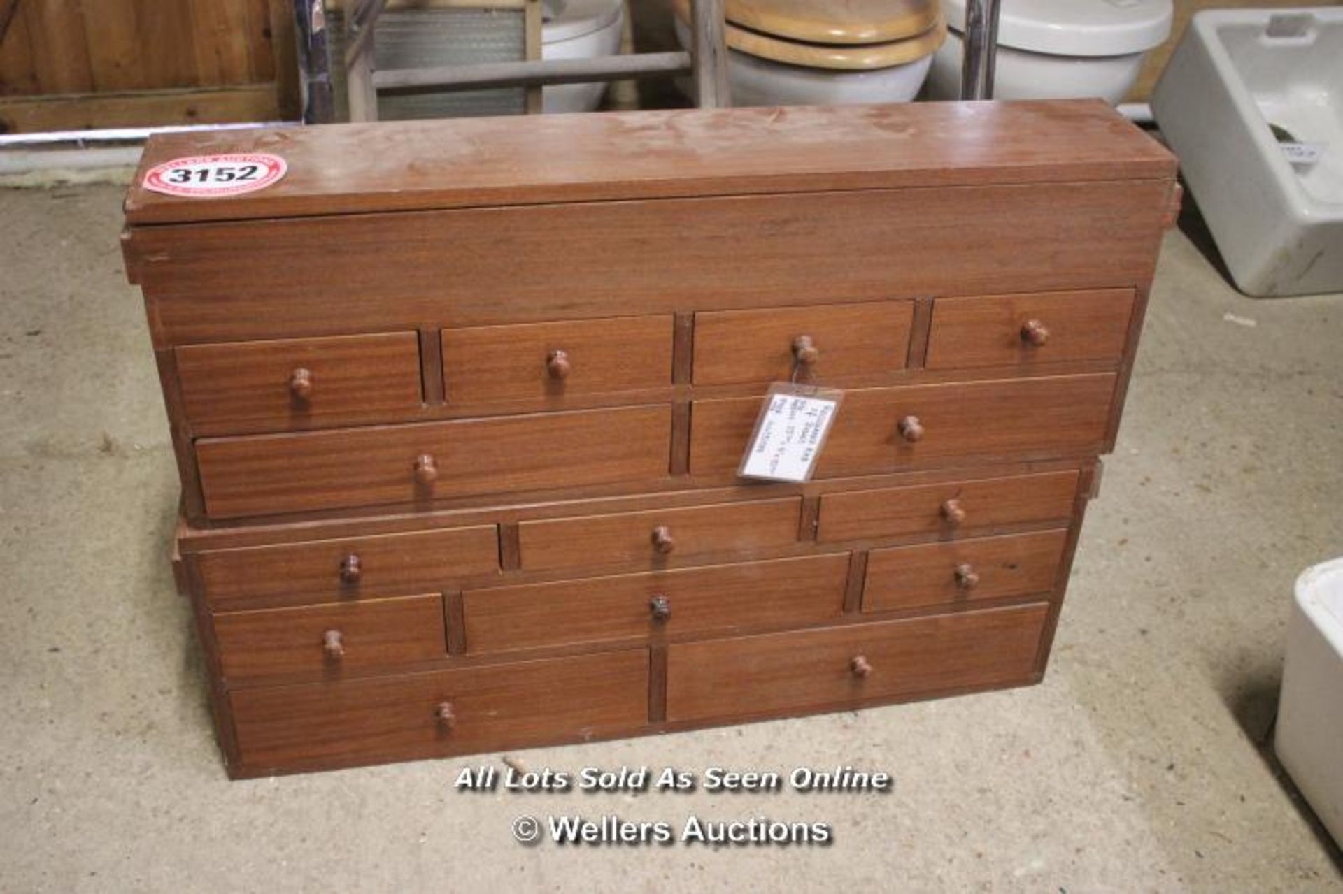 *TWO RECLAIMED NEST OF DRAWERS