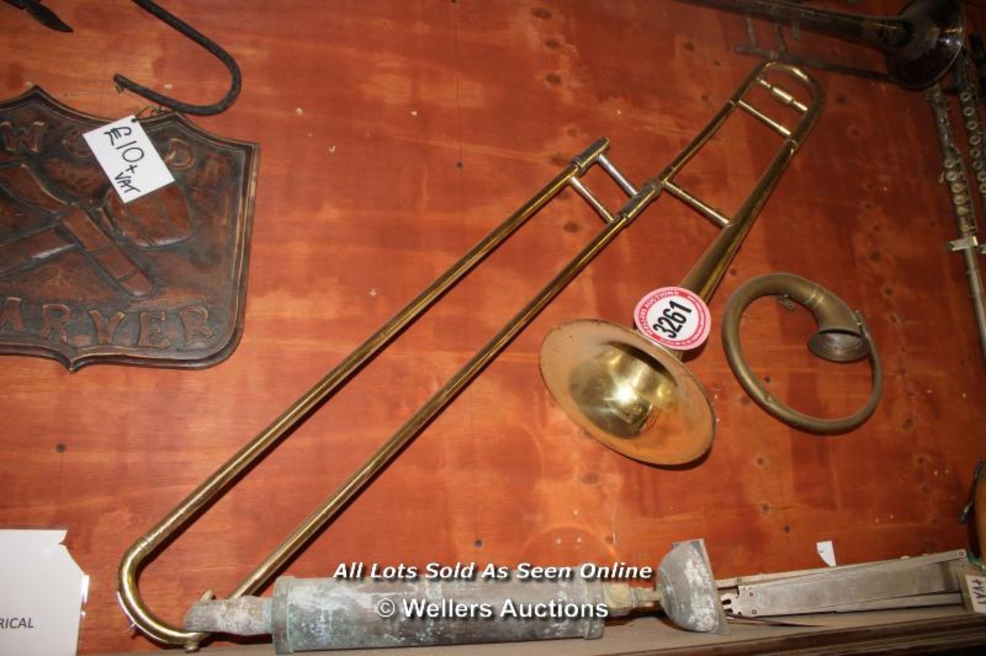 *LARGE ASSORTED OF MUSICAL INSTRUMENTS INCLUDING TRUMBONE, FLUTES AND CLARINETS - Image 3 of 4