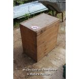 *WOODEN CRATE AND ITS CONTENTS INCLUDING VINTAGE PLANER