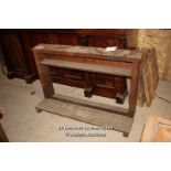 *SOLID OAK KNEELING/PRAYER STAND, 104CM X 34CM X 68CM