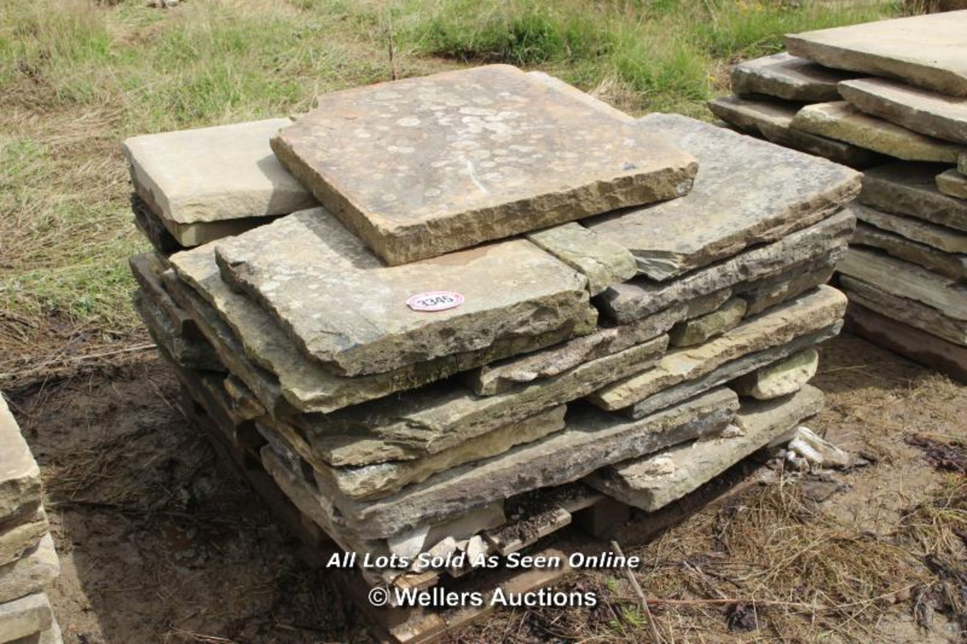 *PALLET OF YORKSTONE SLABS, APPROX 10 SQ MTRS