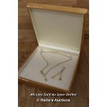 *14CT YELLOW GOLD ROPE CHAIN AND PENDANT,WITH BOX / DAMAGED CHAIN