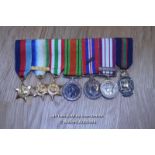 COLLECTION OF BRITISH WW2 MINITURE SERVICE MEDALS (7)