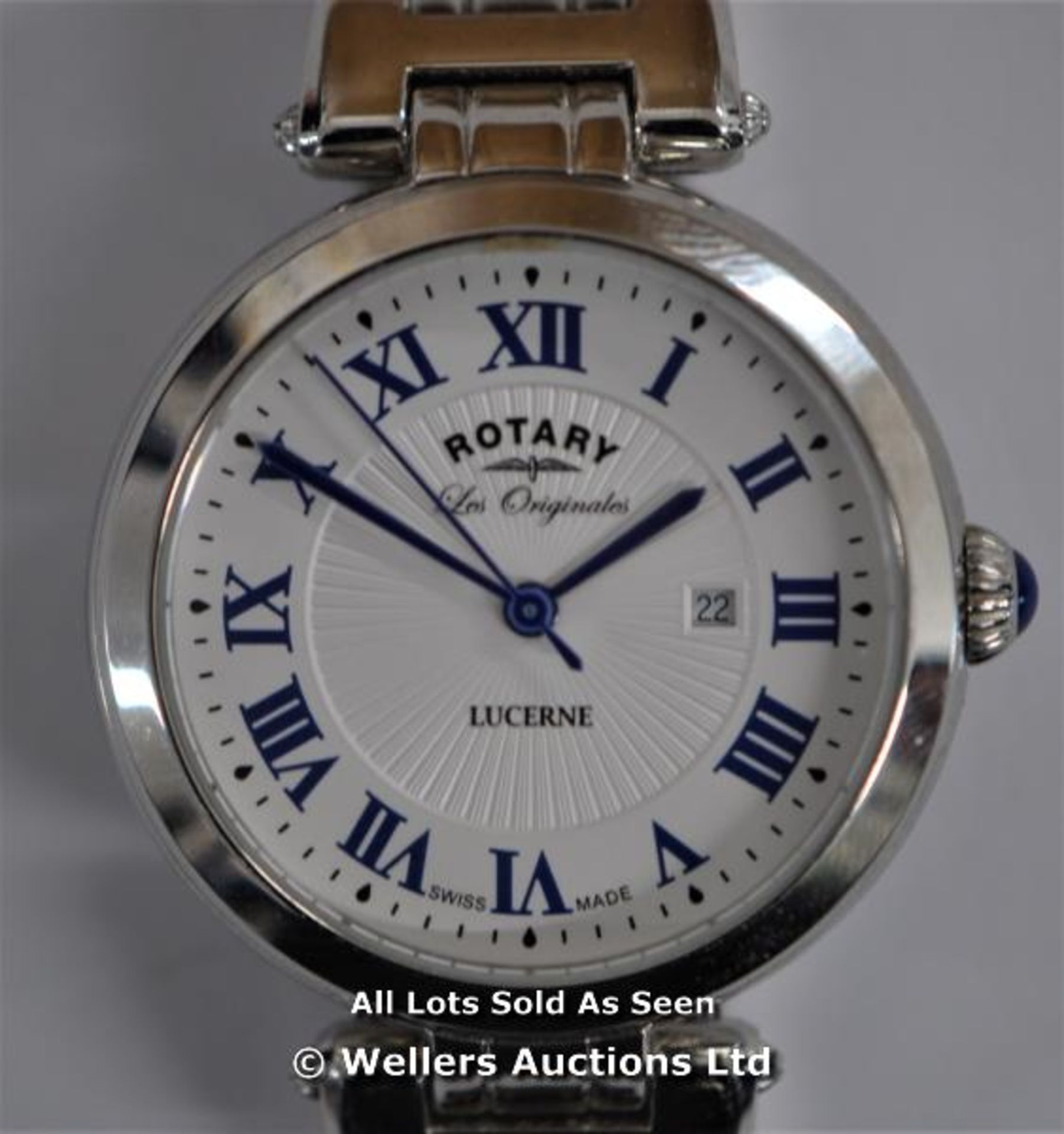 *LADIES ROTARY LUCERNE PETITE LES ORIGANLES, QUARTZ MOVEMENT,28MM STAINLESS STEEL CASE AND - Image 3 of 5