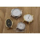 *VINTAGE LADIES QUARTZ WATCH NEED BATTERY / PARTS OR REPAIR LOT OF 4 WRISTWATCH [LQD208]