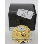 IMPERIAL,QUARTZ DICE CLOCK / APPEARS TO BE NEW - OPENED BOX