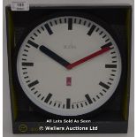 ACCTIM,MORRIS, QUARTZ WALL CLOCK,ANALOGUE, BLACK COLOUR. / NEW & SEALED