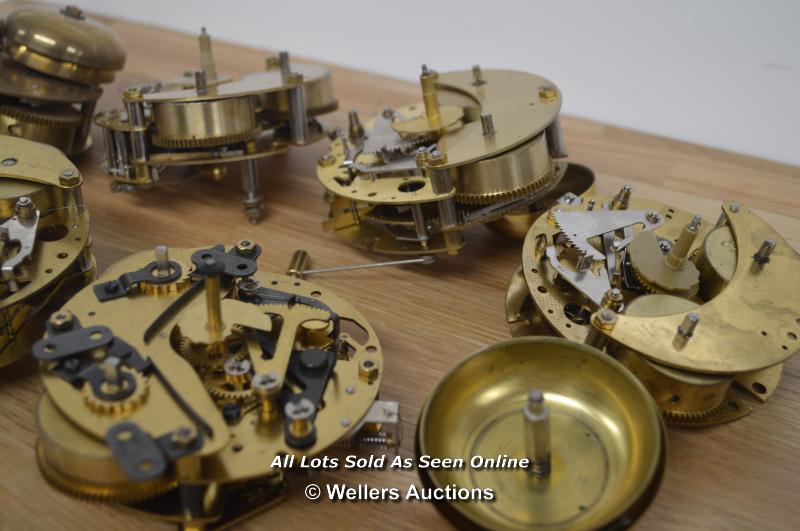 6X GERMAN, MECHANICAL BELL STRIKE MOVEMENTS,BRASS,RESTORATION AND REPAIR - Image 4 of 4