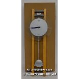 RAPPORT,QUARTZ, ANALOGUE,PENDULUM WALL CLOCK. / APPEARS TO BE NEW - OPENED BOX