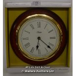 ACCTIM,THETFORD, RADIO CONTROLLED WALL CLOCK,ANALOGUE, WOOD FINISH. / NEW & SEALED