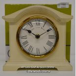 ACCTIM,FALKENBURG, QUARTZ MANTEL CLOCK,H:18XW:19X D:6CM / APPEARS TO BE NEW - OPENED BOX