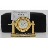 IMPERIAL,QUARTZ,MINI MANTLE CLOCK. / APPEARS TO BE NEW - OPENED BOX