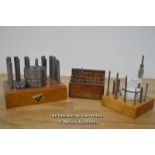 CLOCK MAKERS STEAKING AND PUNCH SETS,WATCH/CLOCK MAKERS DRILL BITS IN VARIOUS SIZES