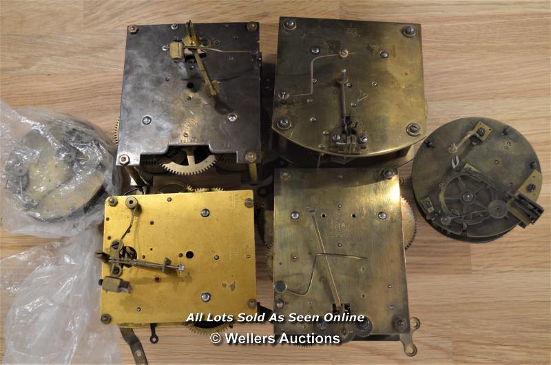 6X VARIOUS MECHANICAL MOVEMENTS,BRASS,RESTORATION AND REPAIR.