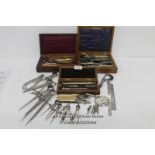 SELECTION OF VINTAGE ANTIQUE DRAFTMANS TOOLS