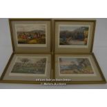 FOUR COUNTRY PURSUITS PRINTS,FISHING,COURSING,BAITING,SHOOTING