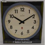 ACCTIM,ELSWICK, QUARTZ WALL CLOCK,ANALOGUE, GREY COLOUR. / NEW & SEALED