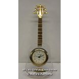 IMPERIAL,QUARTZ, GUITAR CLOCK / APPEARS TO BE NEW - OPENED BOX