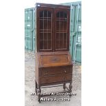 ANTIQUE EDWARDIAN BUREAU, 73 X 198 X 39.5CM / COLLECTION FROM HOMESTEAD FARM