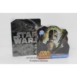 2X NEW AND SEALED STARWARS ITEMS,BOBA FET PUZZLE,40TH ANN FILM BOOK AND DOODLE BOOK.
