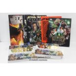 7X ASSORTED STAR WARS ANNUALS AND BOOKS INCLUDING STAR WARS YEAR BY YEAR AND THE PHANTOM MENACE
