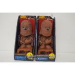 2X FUNKO WISECRACK CHEWBACCA BOBBLE HEAD FIGURES