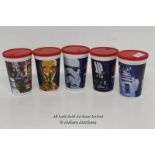 5X COLLECTABLE STAR WARS SPECIAL EDITION 1997 CUPS, THESE WERE AVAILABLE AT PIZZA HUT AND KFC (