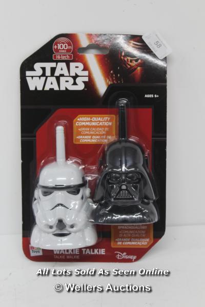 DISNEY STAR WARS WALKIE TALKIE SET / NEW & SEALED