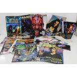 ASSORTED STAR WARS MAGAZINES AND ADVERTISING INCLUDING STAR WARS COLLECTOR NO.1, STAR WARS INSIDER
