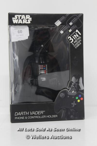 NEW - COOL GUYS DARTH VADER PHONE & CONTROLLER HOLDER