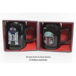 2X NEW STARWARS CERAMIC STEINS