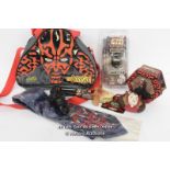 STAR WARS EPISODE 1 - ASSORTED ITEMS INCLUDING DARTH MAUL BAG, MILLENIUM LONDON SILK TIE AND PIT