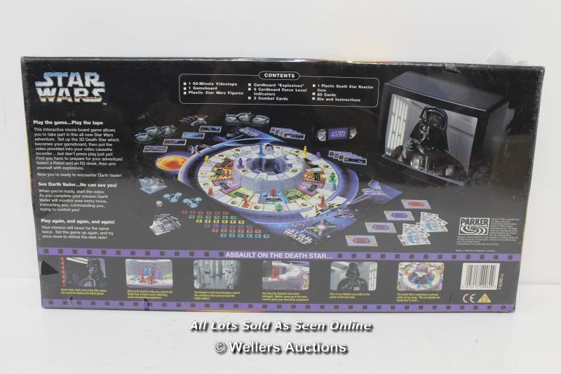 STAR WARS - THE INTERACTIVE VIDEO BOARD GAME, 1995, PARKER GAMES, STILL SEALED - Image 2 of 2