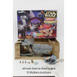 MICRO MACHINES DOUBLE TAKES DEATH STAR / TATOOINE PLAYSET. PRE - OWNED AND COMPLETE