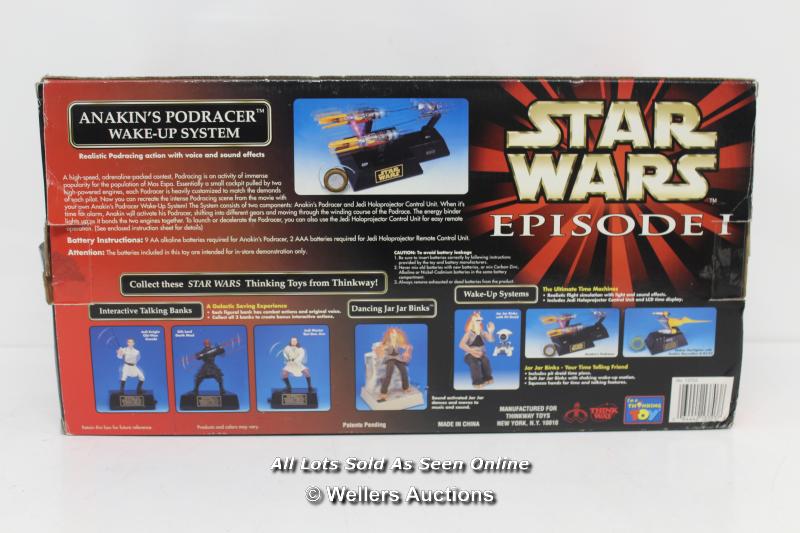 STAR WARS - EPISODE 1 - ANAKIN'S POD RACER WAKE UP SYSTEM, 1999 / BATTERIES NEED REPLACING - Image 2 of 2