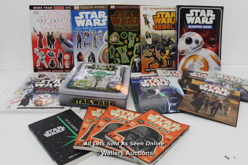 17X ASSORTED STAR WARS STICKER, COLOURING AND STORY BOOKS