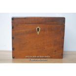 *MAHOGANY SMALL STATIONERY BOX [LQD215]