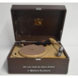 VINTAGE H.M.V RECORD PLAYER