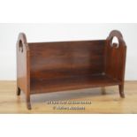 *VICTORIAN EDWARDIAN BOOK TROUGH-SOLID MAHOGANY STAND NICE AND SOLID / 41 X 26 X 16CM [LQD215]