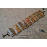 *PERSIAN, BOVINE BONE, HAND PAINTED BRACELET [LQD215]