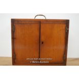 *MAHOGANY CABINET / WITHOUT KEY / 30 X 25 X 13CM [LQD215]