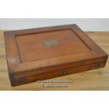 *HANDSOME LIGHT MAHOGANY SPECIMEN BOX / 44 X 45 X 7CM [LQD215]