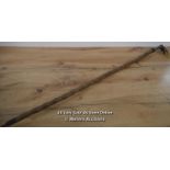 *TAXIDERMY CHAMOIS HOOF WALKING STICK 1900 RIGI-KULM SWITZERLAND [LQD215]