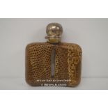 *SILVER AND SNAKESKIN FLASK [LQD215]