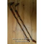 *RIDING CROPS 2 DEER HOOF HANDLE 24" [LQD215]