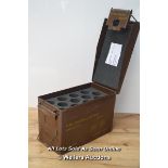 *50 CAL AMMUNITION AMMO BOX IDEAL TOOL STORAGE BOX - BROWN BRITISH ARMY GRADE 1 [LQD214]