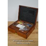 *MAHOGANY ARTISTS BOX BY J.NEWMANS [LQD215]